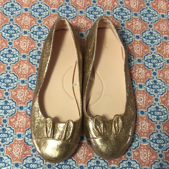 4/$10🌻🌻Pink metallic cat and jack bunny flats - Picture 3 of 7